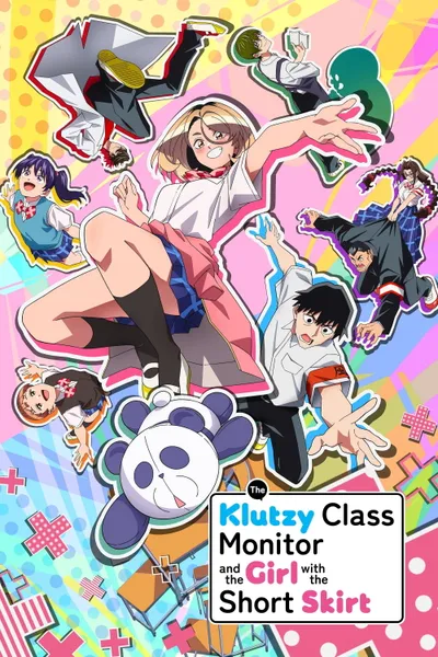 The Klutzy Class Monitor and the Girl with the Short Skirt anime poster