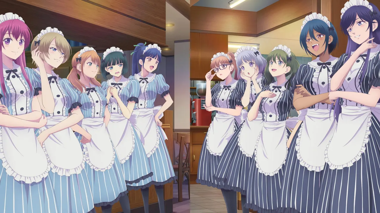 The Café Terrace and Its Goddesses anime key visual