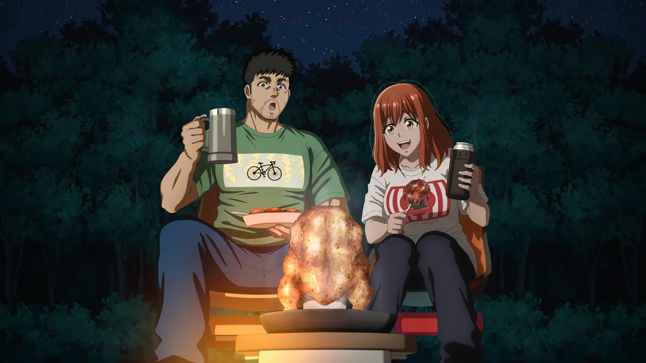 Solo Camping for Two anime key visual