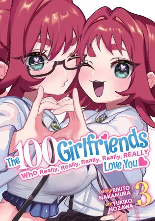 Couverture de Les 100 petites amies qui t'aiiiment à en mourir, Tome 3 (édition en anglais)