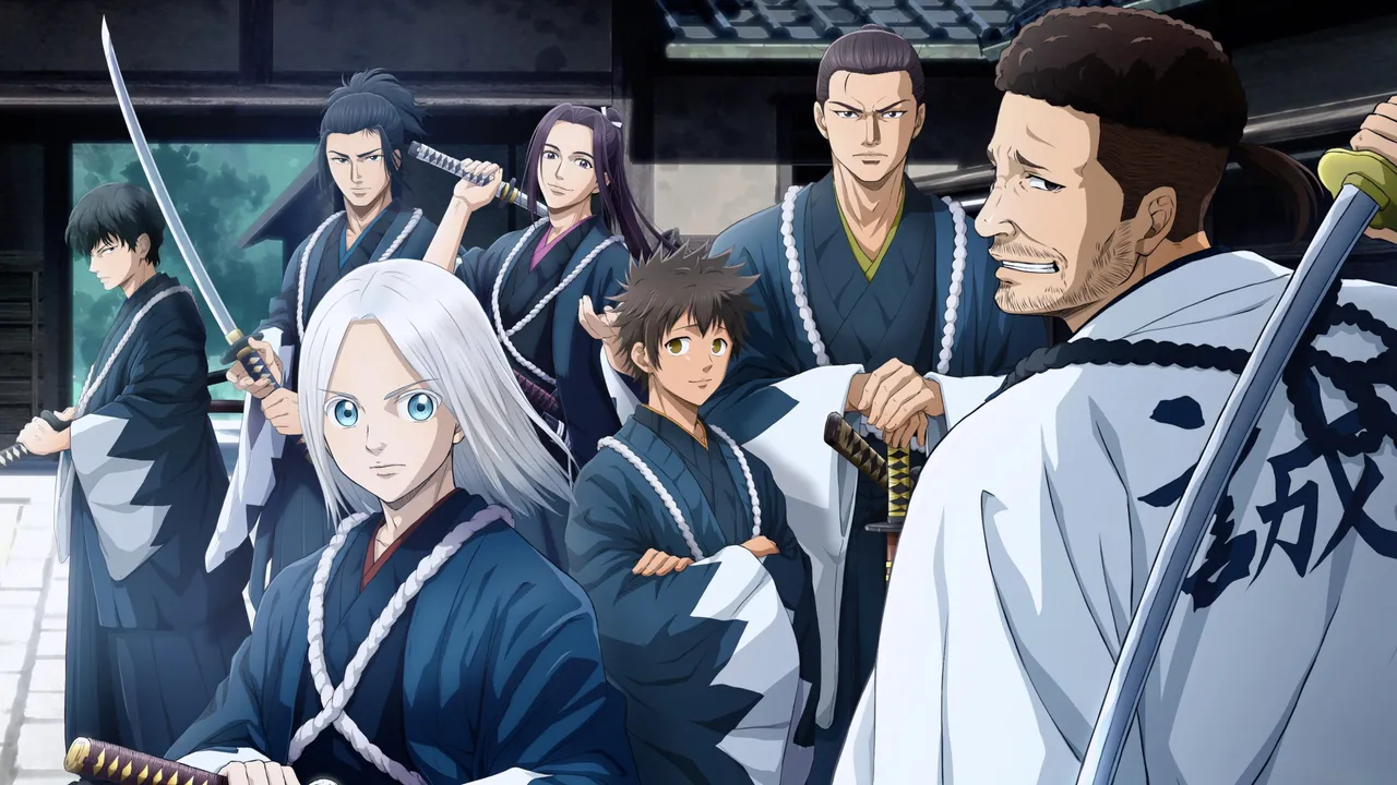 Blue Miburo anime key visual
