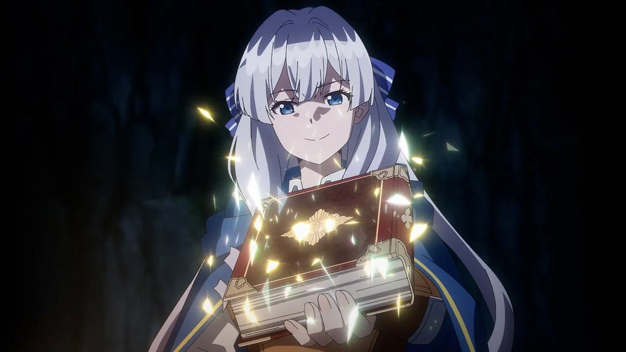 アニメ『ブチ切れ令嬢は報復を誓いました。~魔導書の力で祖国を叩き潰します~』のキービジュアル