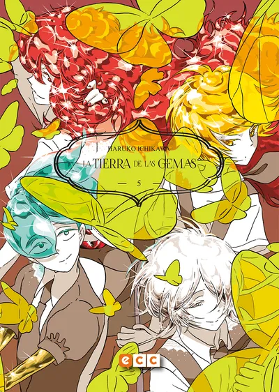 Portada de La tierra de las gemas, Tomo 5 (edición en español)