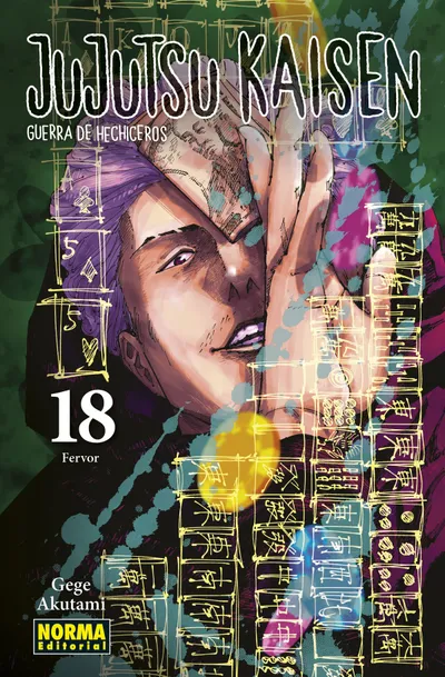 Portada de Jujutsu Kaisen, Tomo 18