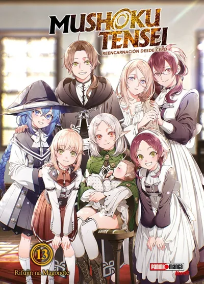 Portada de Mushoku Tensei: Jobless Reincarnation, Tomo 13 (edición en español)