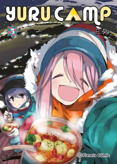 Portada de Yuru Camp, Tomo 5 (edición en español)