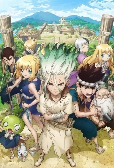 Affiche de l’anime Dr. STONE, Saison 1