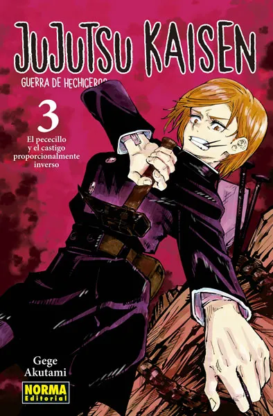 Portada de Jujutsu Kaisen, Tomo 3