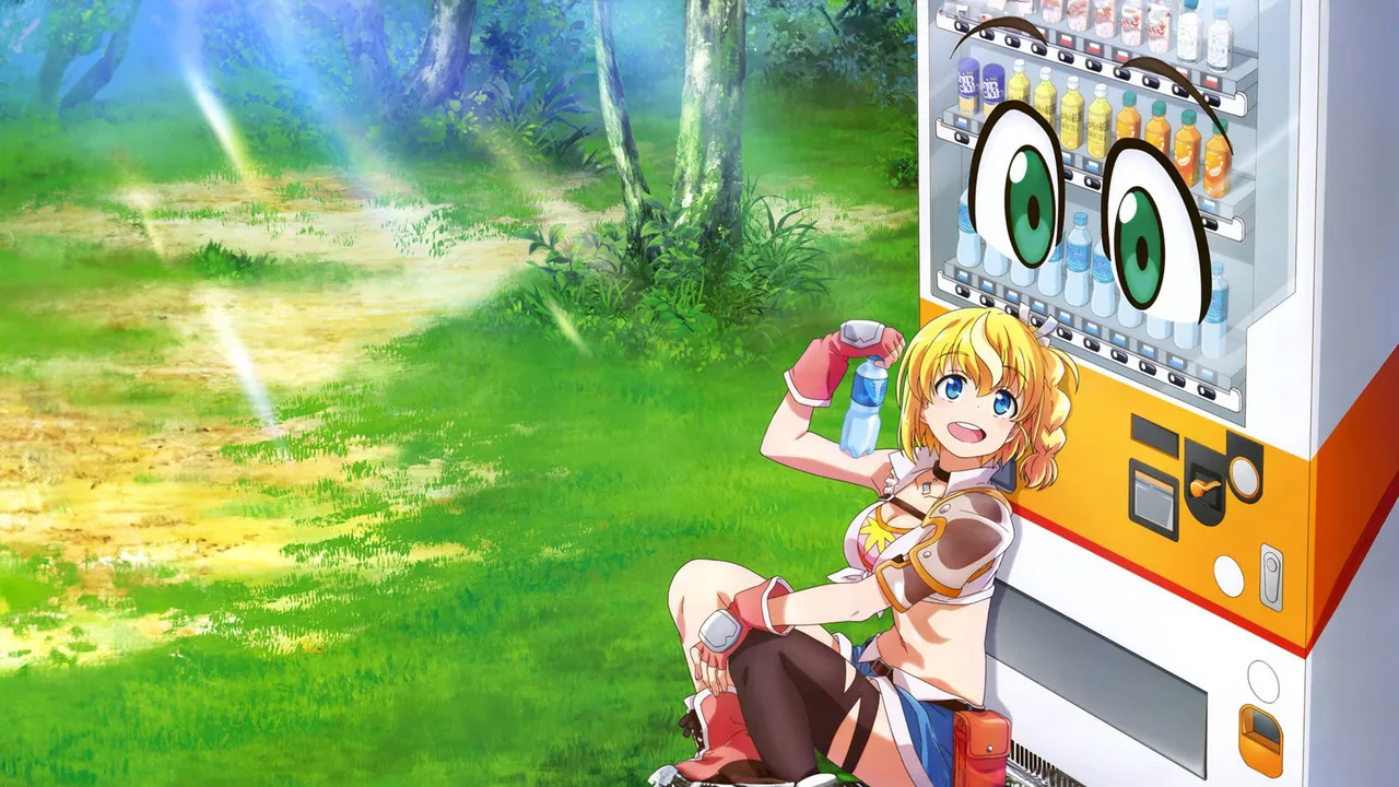 Reborn as a Vending Machine, I Now Wander the Dungeon anime key visual
