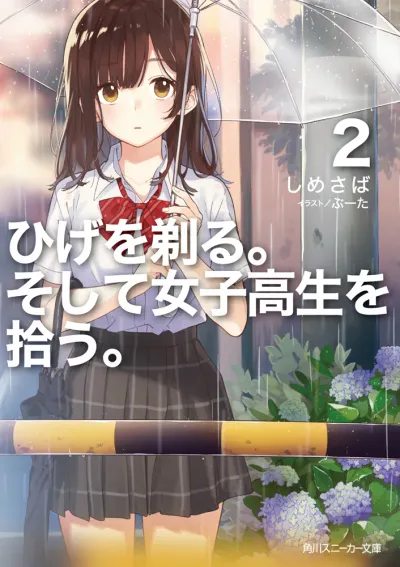 『ひげを剃る。そして女子高生を拾う。』第2巻の表紙