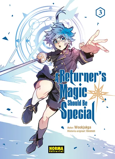 Portada de A Returner's Magic Should Be Special, Tomo 3 (edición en español)