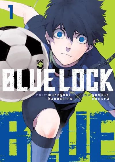 Portada de Blue Lock, Tomo 1 (edición en inglés)
