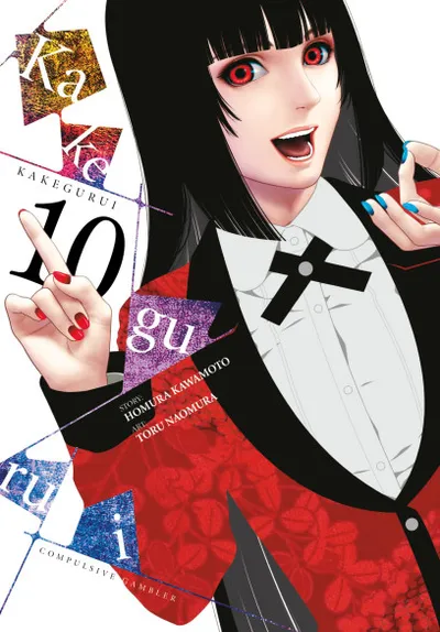 Portada de Kakegurui: Jugadores dementes, Tomo 10 (edición en inglés)