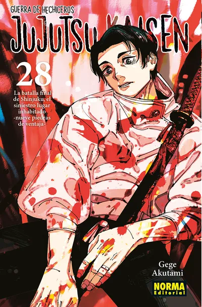 Portada de Jujutsu Kaisen, Tomo 28