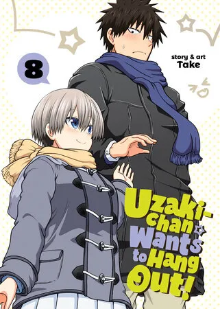 Cover of Uzaki-chan Wants to Hang Out!, Vol. 8 (English edition)