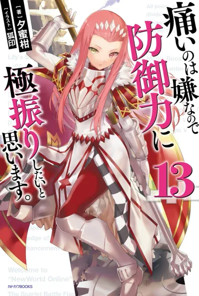 『痛いのは嫌なので防御力に極振りしたいと思います。』第13巻の表紙