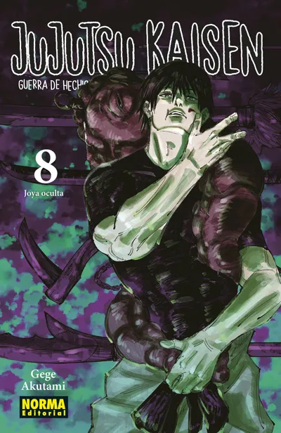Portada de Jujutsu Kaisen, Tomo 8 (edición en español)
