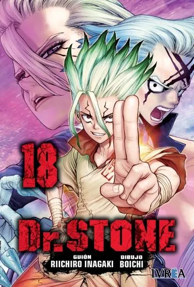 Portada de Dr. STONE, Tomo 18