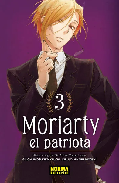 Portada de Moriarty the Patriot, Tomo 3