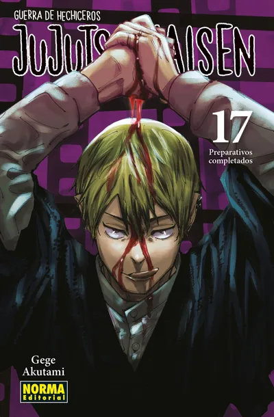 Portada de Jujutsu Kaisen, Tomo 17