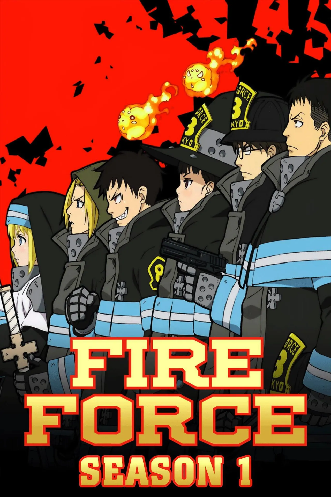 Póster del anime Fire Force, Temporada 1
